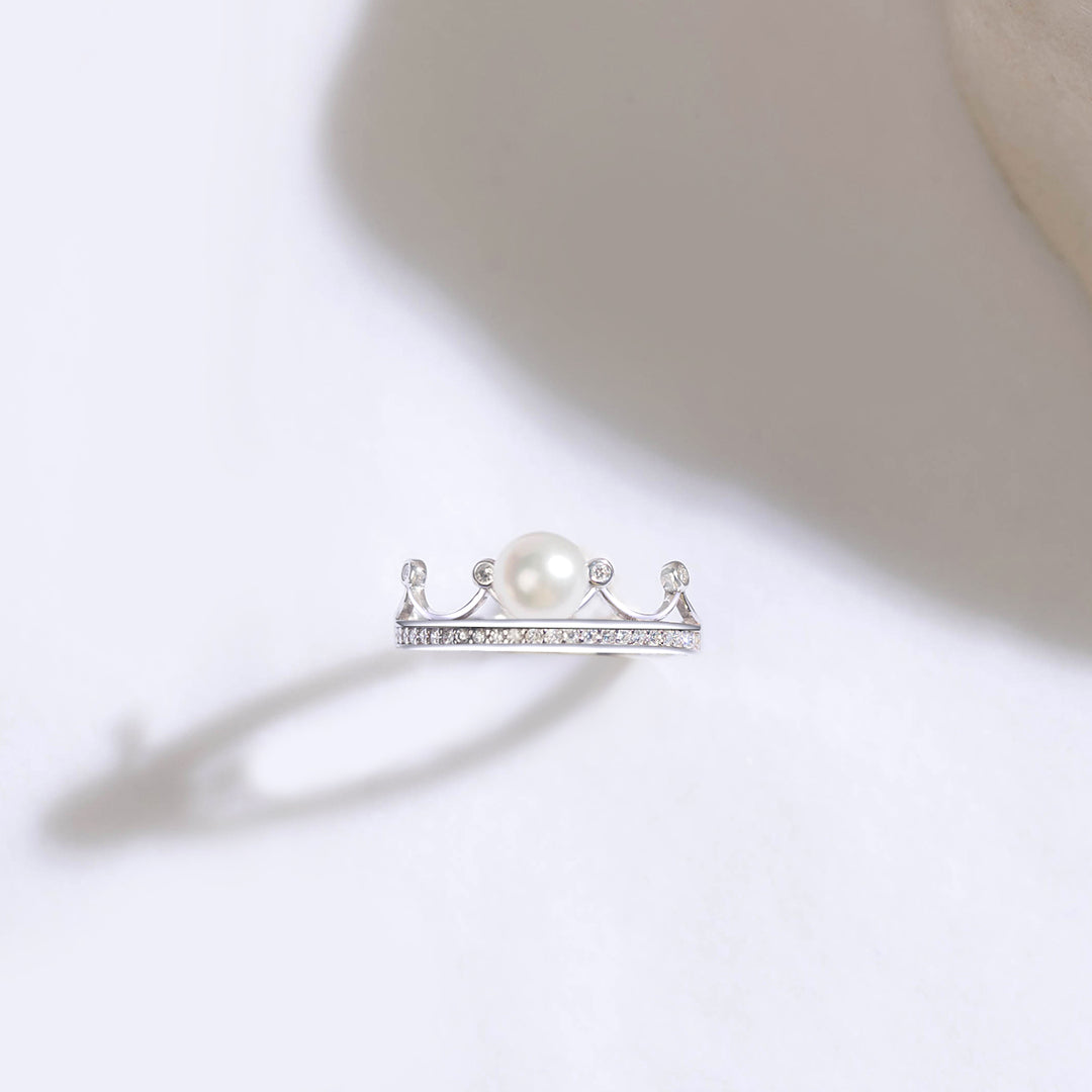 Elegant Freshwater Pearl Ring WR00191 - PEARLY LUSTRE