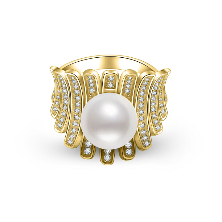 Elegant Freshwater Pearl Ring WR00192 - PEARLY LUSTRE