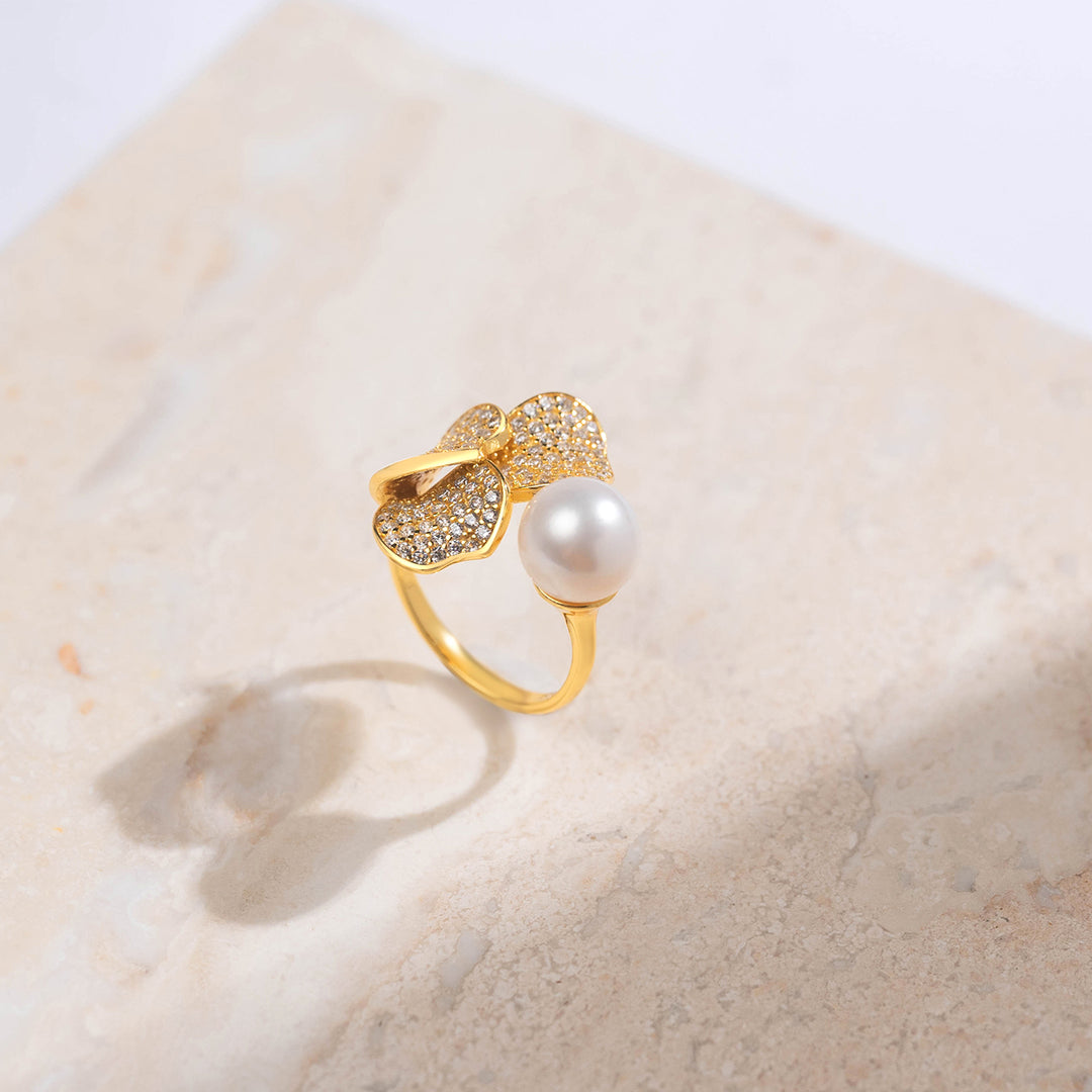 Top Grade Freshwater Pearl Ring WR00194 | GARDENS - PEARLY LUSTRE