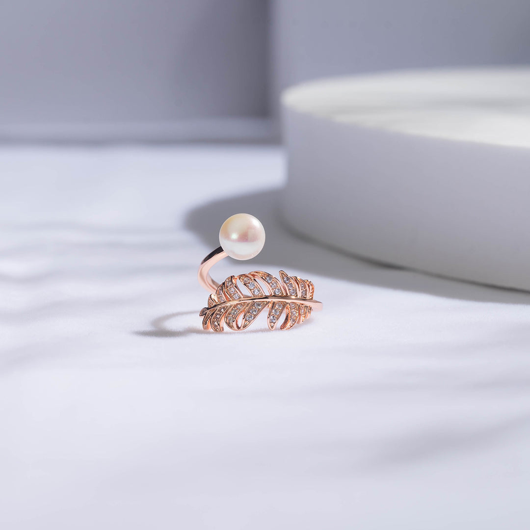 Garden City Freshwater Pearl Ring WR00208 | Elegant Collection - PEARLY LUSTRE