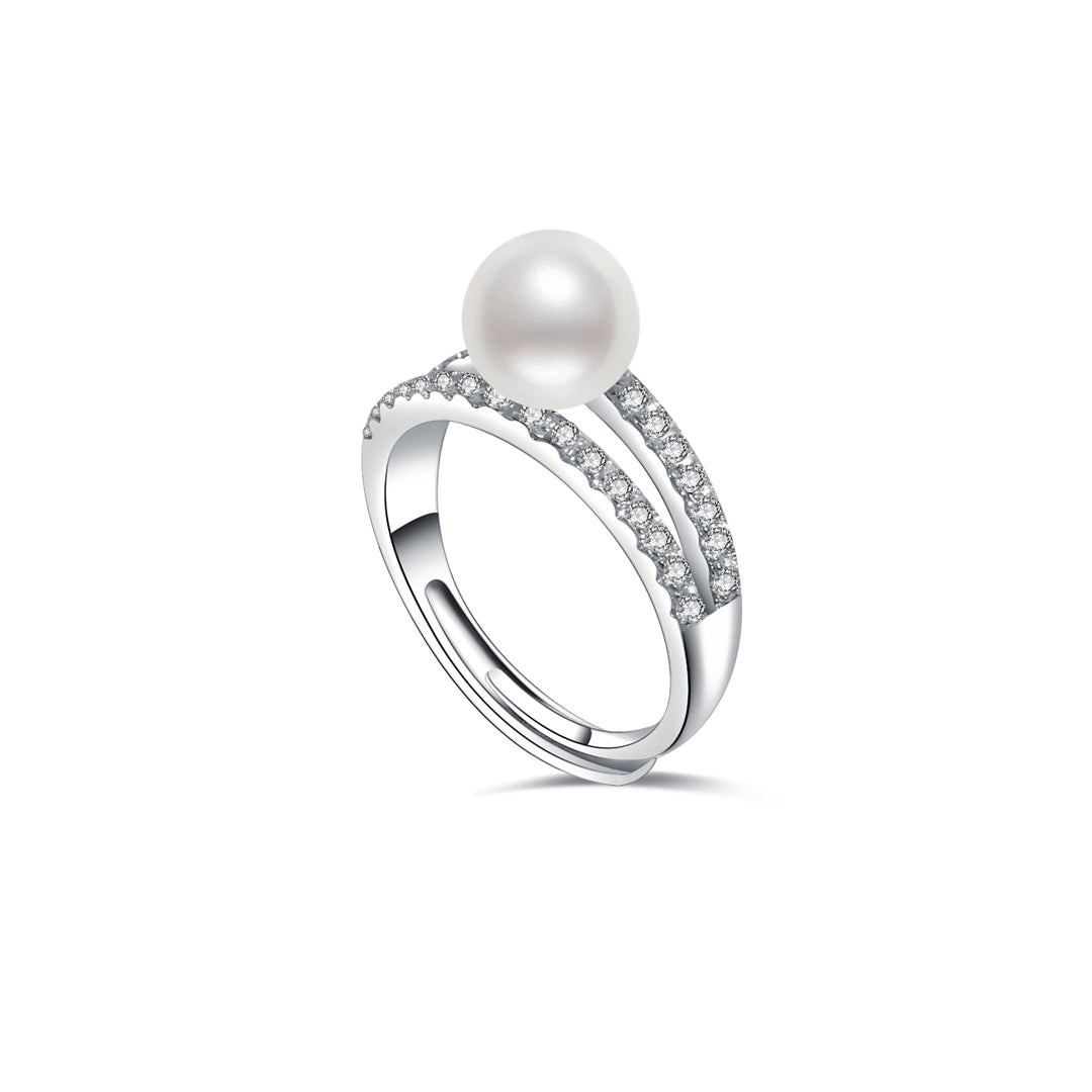 New Yorker Freshwater Pearl Ring WR00215 - PEARLY LUSTRE