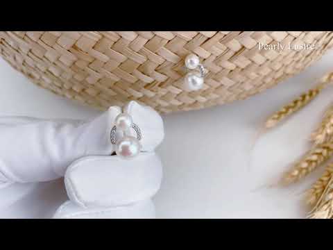 Pearly Lustre Elegant Freshwater Pearl Earrings WE00096 Product Video