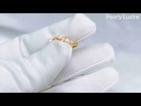 Elegante anello di perle d'acqua dolce WR00121