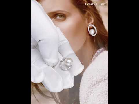 Pearly Lustre Elegant Freshwater Pearl Earrings WE00117 Product Video