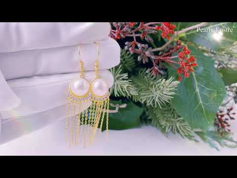 Pearly Lustre New Yorker Freshwater Pearl Earrings WE00149 Product Video