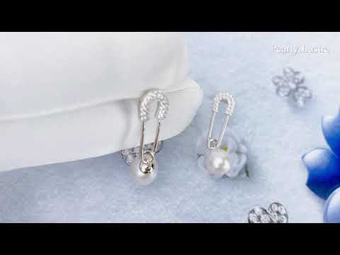 Pearly Lustre Elegant Freshwater Pearl Earrings WE00088 Product Video