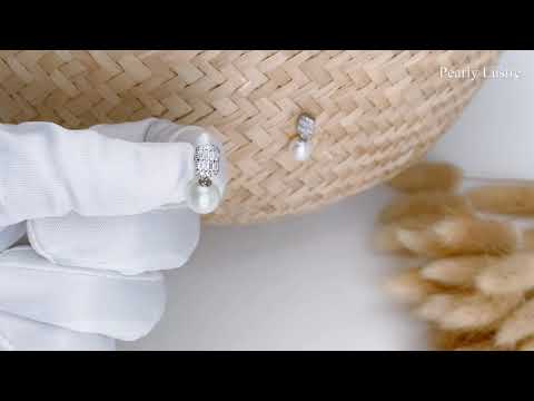 Pearly Lustre Elegant Freshwater Pearl Earrings WE00066 Product Video