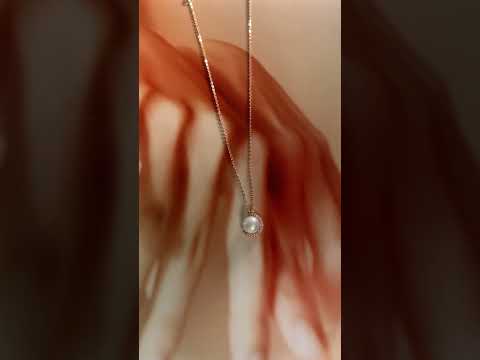 Elegante collar de perlas de agua dulce WN00424