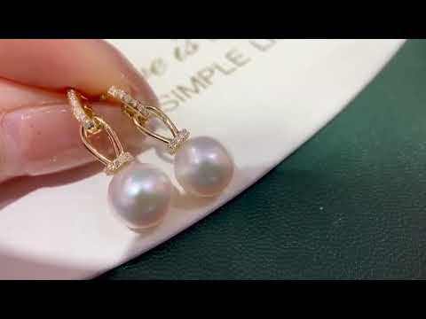 Orecchini di perle in oro massiccio 18 carati KE00083