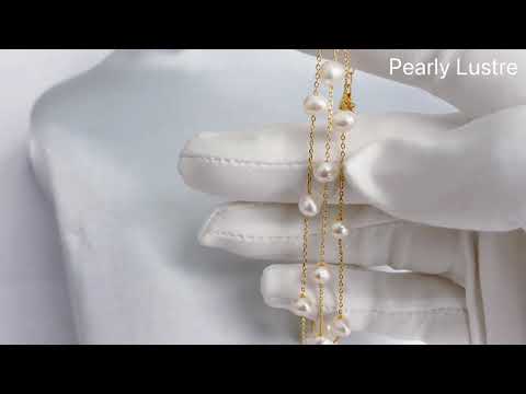 Pearly Lustre Elegant Freshwater Pearl Bracelet WB00046 Product Video