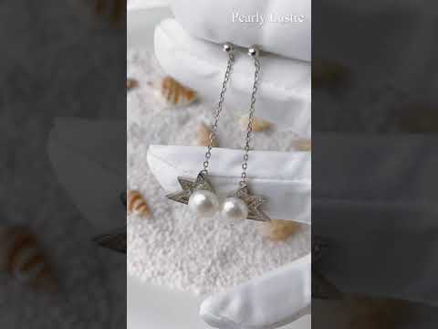 Pearly Lustre New Yorker Freshwater Pearl Earrings WE00023 Product Video