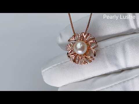 Collier élégant de perles d'eau douce WN00193 | JARDINS