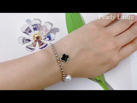 Pearly Lustre Elegant Freshwater Pearl Bracelet WB00028 Product Video