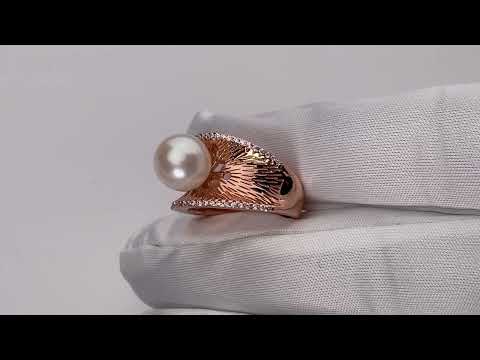 Elegante anello di perle d'acqua dolce WR00139