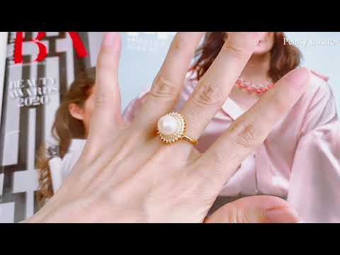 Pearly Lustre Elegant Saltwater Pearl Ring WR00006 Product Video