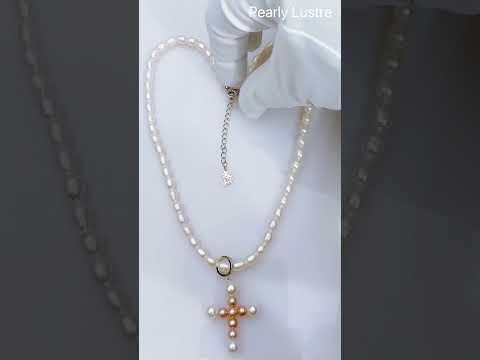 Elegante collana di perle d'acqua dolce WN00261