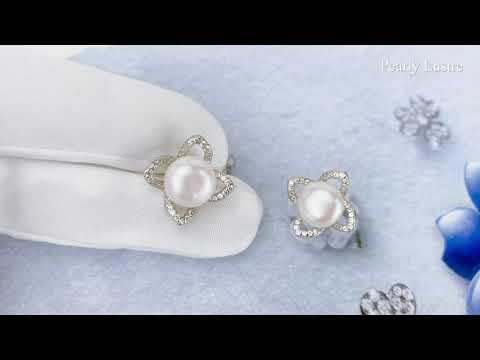 Pearly Lustre Elegant Freshwater Pearl Earrings WE00089 Product Video