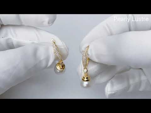 Eleganti orecchini di perle d'acqua dolce WE00194