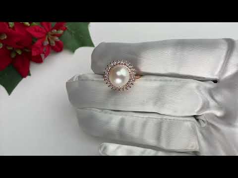 Elegante anello di perle d'acqua dolce WR00138