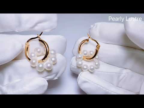 Boucles d'Oreilles Perles d'Eau Douce New Yorker WE00257