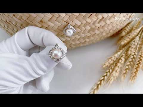 Pearly Lustre Elegant Freshwater Pearl Earrings WE00087 Product Video