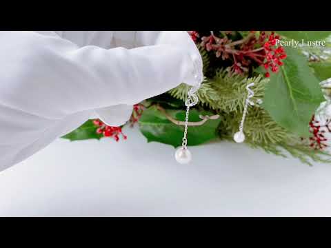 Pearly Lustre Elegant Freshwater Pearl Earrings WE00141 Product Video