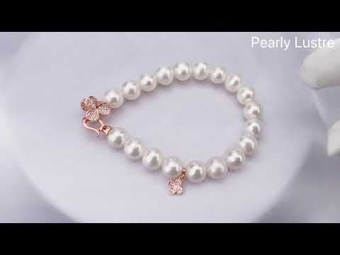Pearly Lustre Elegant Freshwater Pearl Bracelet WB00031 Product Video