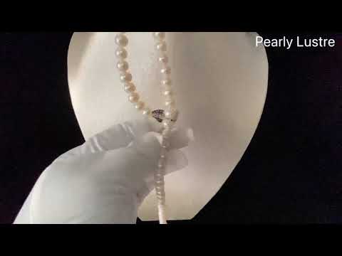 Pearly Lustre Elegant Freshwater Pearl Necklace WN00196 Product Video