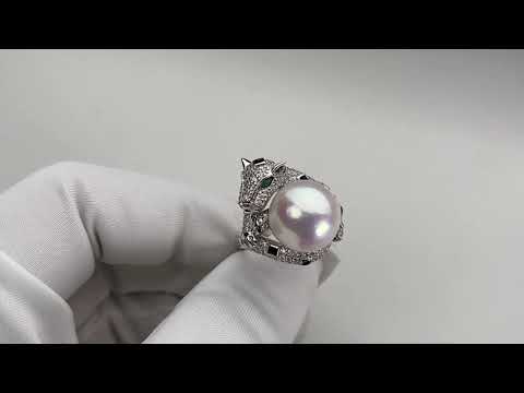 Anillo de perlas Edison con brillo superior WR00173 | SAFARI