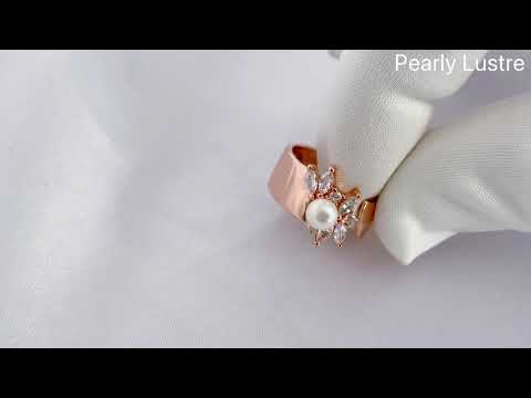 Pearly Lustre New Yorker Freshwater Pearl Ring WR0079 Product Video