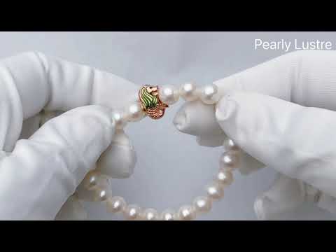 Bracelet de perles d'eau douce Merlion WB00081 | New yorkais