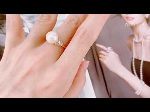 Pearly Lustre Elegant Freshwater Pearl Ring WR00020 Product Video