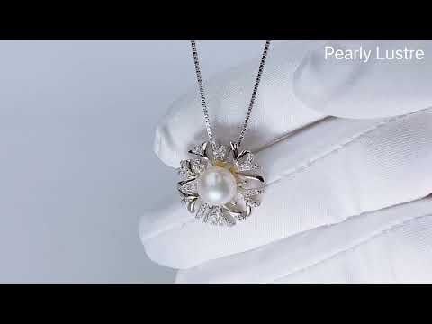 Elegante Collar de Perlas de Agua Dulce WN00223 | JARDINES