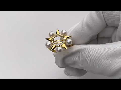 亚洲文明博物馆淡水珍珠戒指WR00118 |纽约客系列