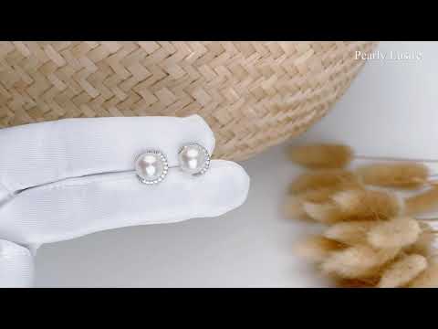 Pearly Lustre Elegant Freshwater Pearl Earrings WE00091 Product Video