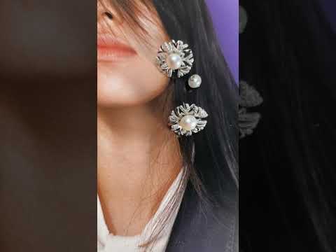 Elegant Freshwater Pearl Earrings WE00502 | GARDENS
