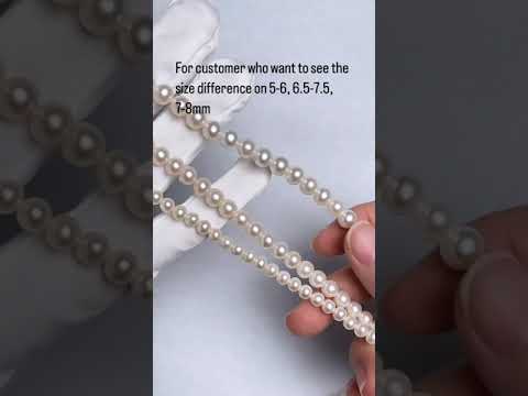 Collier de perles d'eau douce blanches de qualité supérieure WN00043