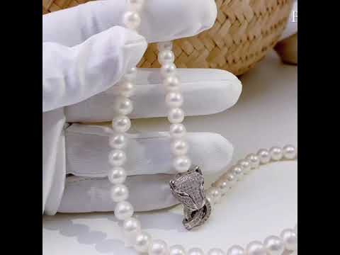 Pearly Lustre New Yorker Freshwater Pearl Necklace WN00042 Product Video