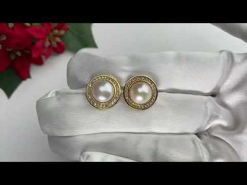 Asian Civilisations Museum Freshwater Pearl Earrings WE00432 | New Yorker Collection