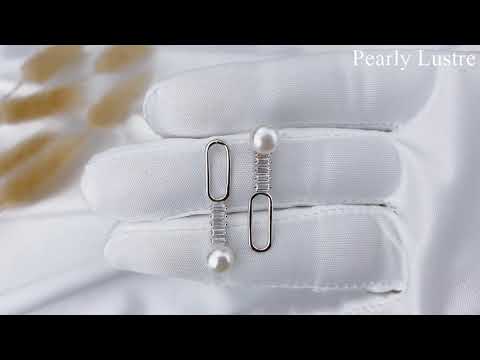 Pearly Lustre New Yorker Freshwater Pearl Earrings WE00158 Product Video