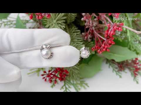 Pearly Lustre New Yorker Freshwater Pearl Earrings WE00119 Product Video