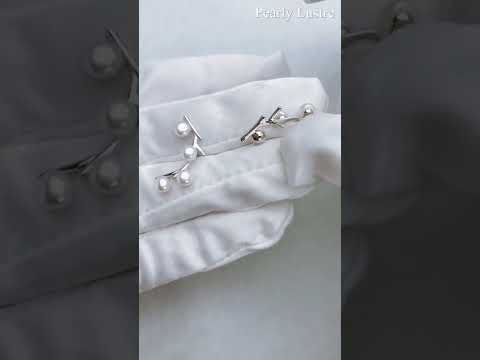 Elegante Süßwasserperlen-Ohrringe WE00429 | GARDENS