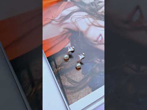 Elegante Süßwasserperlen-Ohrringe WE00574