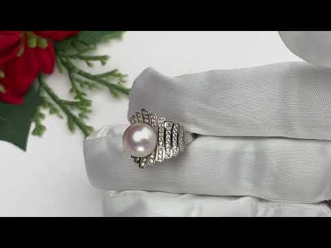 Elegante anello di perle d'acqua dolce WR00143