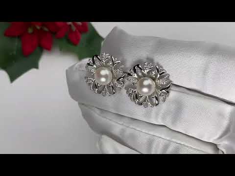 Garden City Freshwater Pearl Earrings WE00502 | Elegant Collection