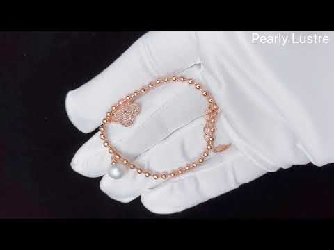 Elegante braccialetto di perle d'acqua dolce WB00070
