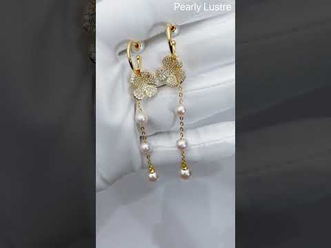 Eleganti orecchini multi stile con perle d'acqua dolce WE00277 | GIARDINI