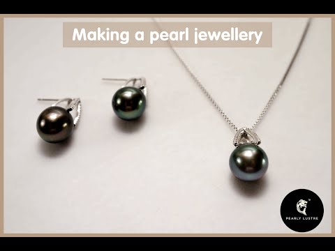 Pearly Lustre Elegant Saltwater Pearl Jewelry Set WS00007 Product DIY Video