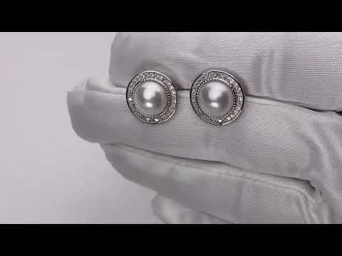 Boucles d'oreilles en perles d'eau douce du Musée des civilisations asiatiques WE00414 | Collection New-Yorkaise