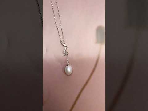Collier élégant de perles d'eau douce WN00502 | Collection S